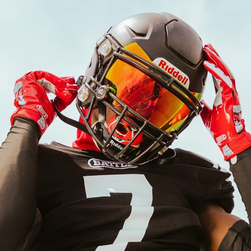 Battle Sports Oxygen Football Mouthguard - Football Mouth Guard with Strap, Superior Airflow & Better Performance, Maximum Breathability, Works with Braces - Image 4